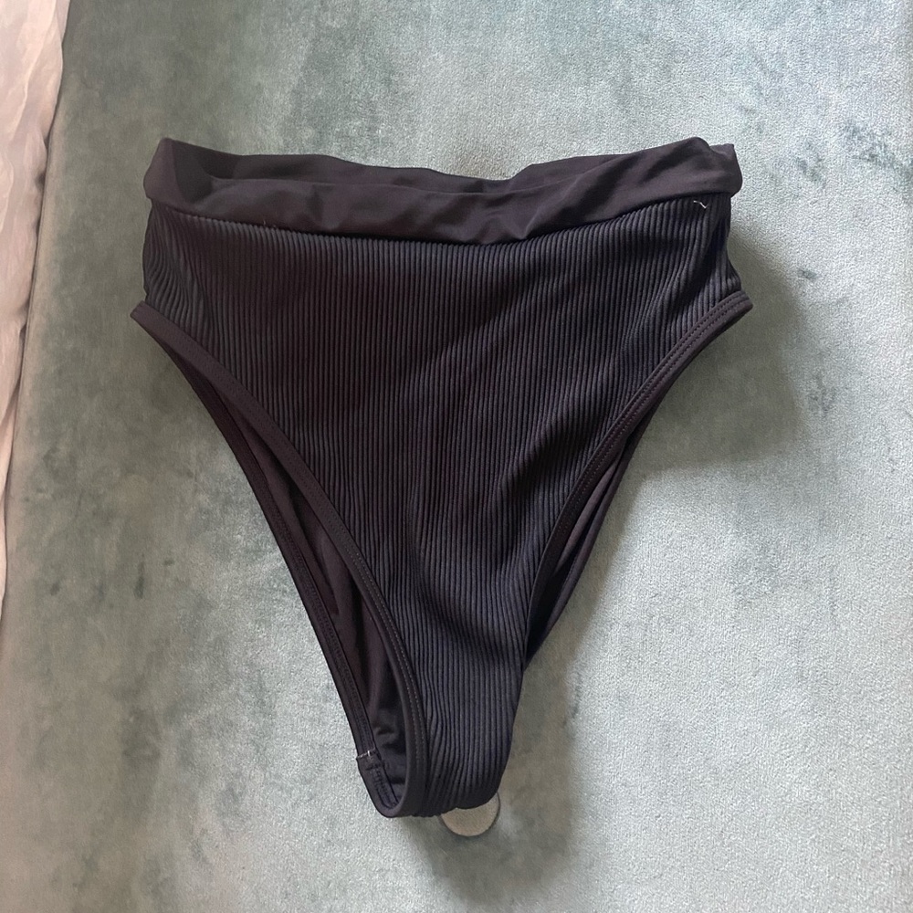 Buddy love high waisted black bikini bottoms
